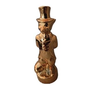 Jim Beam 22K Gold & Platinum Finish Huntsman Fox Salt Or‎ Pepper Shakers